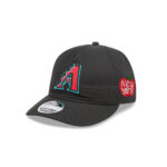 Arizona Diamondbacks Nylon Retro Crown Black A-Frame Stitched Snapback Cap