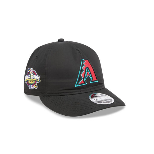 Arizona Diamondbacks Nylon Retro Crown Black A-Frame Stitched Snapback Cap