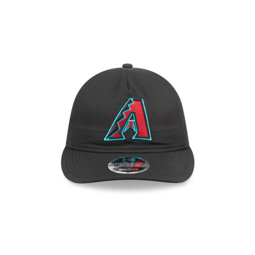 Arizona Diamondbacks Nylon Retro Crown Black A-Frame Stitched Snapback Cap