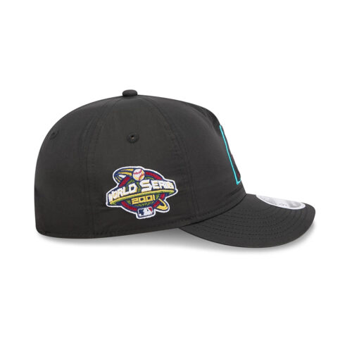 Arizona Diamondbacks Nylon Retro Crown Black A-Frame Stitched Snapback Cap