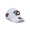 Arizona Diamondbacks Optic White Embroidery Logo Stretch Fit Hat