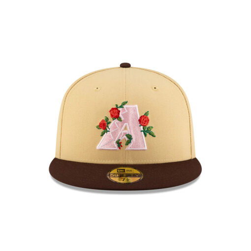 Arizona Diamondbacks Roses Cream Embroidery Fitted Cap Arizona Diamondbacks Roses Cream Embroidery Fitted Cap