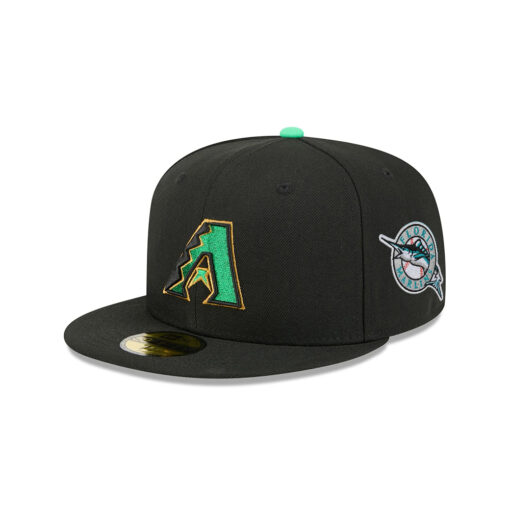 Arizona Diamondbacks St Patricks Day 2026 Black Stitched Fitted Hat Arizona Diamondbacks St Patricks Day 2026 Black Stitched Fitted Hat