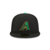 Arizona Diamondbacks St Patricks Day 2026 Black Stitched Fitted Hat 2 Arizona Diamondbacks St Patricks Day 2026 Black Stitched Logo Fitted Hat