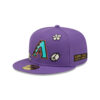 Arizona Diamondbacks Sunlight Pop Purple Embroidered Fitted Cap