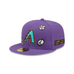 Arizona Diamondbacks Sunlight Pop Purple Embroidered Fitted Cap