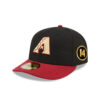 Arizona Diamondbacks Team Cards Black Stitched Fitted Hat