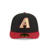 Arizona Diamondbacks Team Cards Black Stitched Fitted Hat