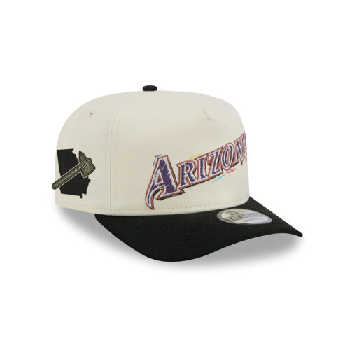 Arizona Diamondbacks Team Scribble White Stitched Golfer Hat