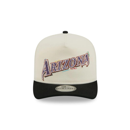 Arizona Diamondbacks Team Scribble White Stitched Golfer Hat