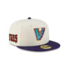 Arizona Diamondbacks Upside Down Logo Chrome Cream Stitched Logo Fitted Cap