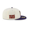Arizona Diamondbacks Upside Down Logo Chrome Cream Stitched Logo Fitted Cap