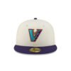 Arizona Diamondbacks Upside Down Logo Chrome Cream Stitched Logo Fitted Cap