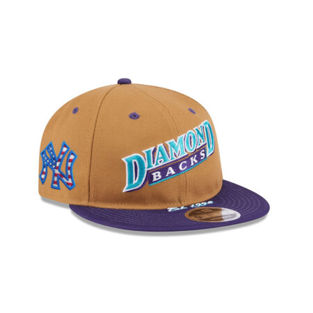 Arizona Diamondbacks Wheat Retro Crown Burnt Orange Embroidered Snapback Hat