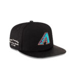 Arizona Diamondbacks Wool Letterman Black A-Frame Embroidery Snapback Cap