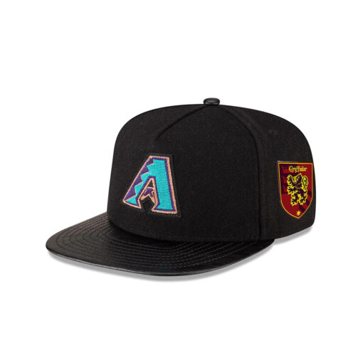 Arizona Diamondbacks Wool Letterman Black A-Frame Embroidery Snapback Cap