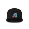 Arizona Diamondbacks Wool Letterman Black Embroidery Logo AFrame Snapback Cap