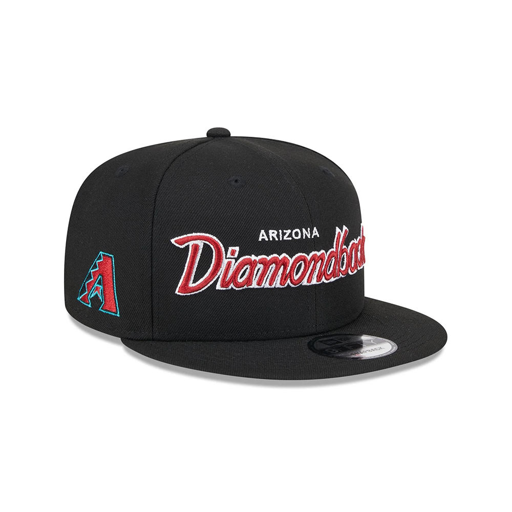 Arizona Diamondbacks Wordmark Black Embroidered Snapback Hat Arizona Diamondbacks Wordmark Black Embroidered Snapback Hat