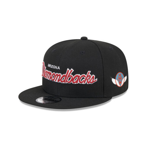 Arizona Diamondbacks Wordmark Black Embroidered Snapback Hat Arizona Diamondbacks Wordmark Black Embroidered Snapback Hat