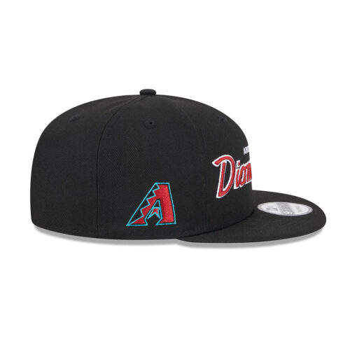 Arizona Diamondbacks Wordmark Black Embroidered Snapback Hat Arizona Diamondbacks Wordmark Black Embroidered Snapback Hat