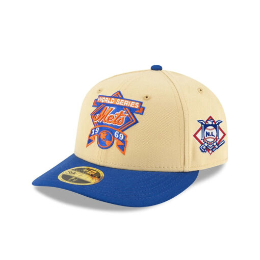 Arizona Diamondbacks World Series Low Profile Cream Embroidered Fitted Cap