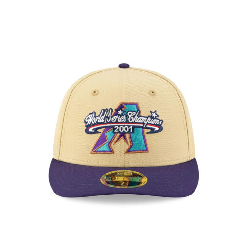 Arizona Diamondbacks World Series Low Profile Cream Stitched Fitted Hat