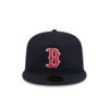 Boston Red Sox Boho Retro Crown Black Wool Embroidered Fitted Hat