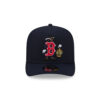Boston Red Sox Cartoon Black Embroidered A-Frame Snapback Cap