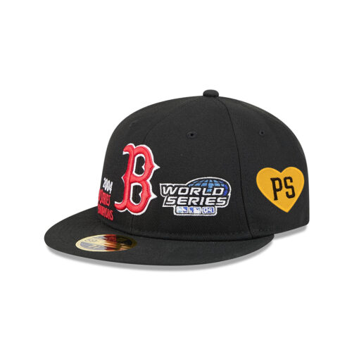 Boston Red Sox Championship Pack Retro Crown Black Embroidered Fitted Cap