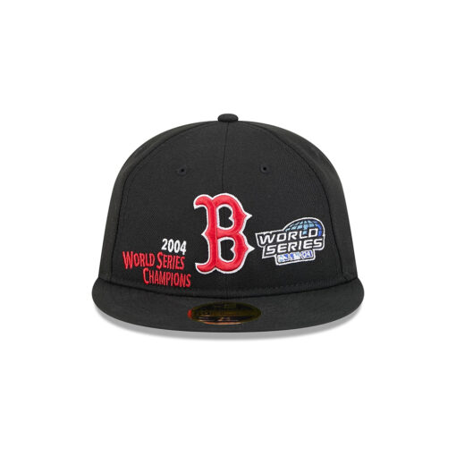 Boston Red Sox Championship Pack Retro Crown Black Embroidered Fitted Cap