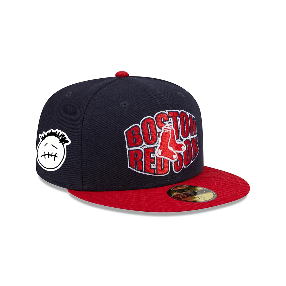 Boston Red Sox Classic Tones Black Stitched Fitted Cap Boston Red Sox Classic Tones Black Stitched Fitted Cap