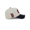 Boston Red Sox Classic Tones White Embroidered A-Frame Snapback Hat