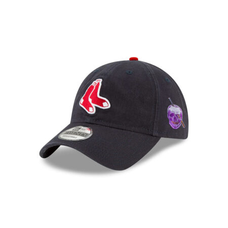 Boston Red Sox Core Classic Alt Black Stitched Adjustable Hat
