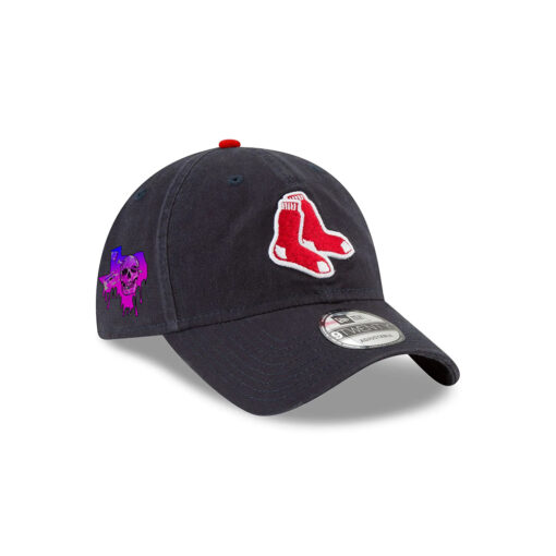 Boston Red Sox Core Classic Alt Black Stitched Adjustable Hat