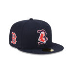 Boston Red Sox Deceptor Black Stitched Fitted Cap