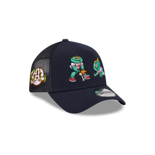 Boston Red Sox Generation Mascots Black Embroidered A-Frame Trucker Cap