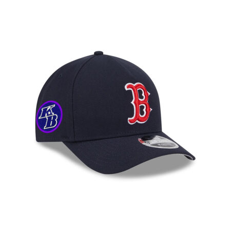 Boston Red Sox M-Crown Black Embroidered A-Frame Snapback Cap