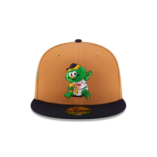 Boston Red Sox Mini Mascot Brown Embroidered Fitted Cap