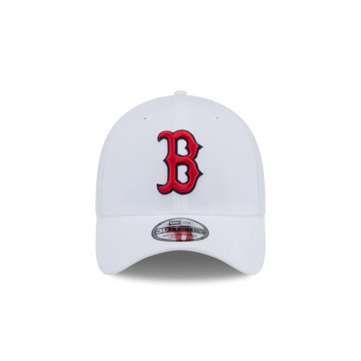 Boston Red Sox Optic White Embroidered Stretch Fit Hat