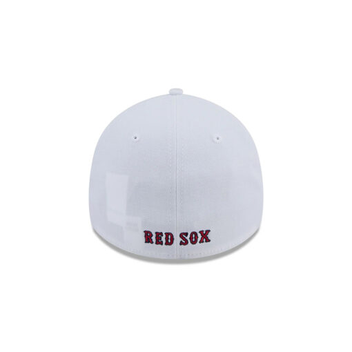 Boston Red Sox Optic White Embroidered Stretch Fit Hat