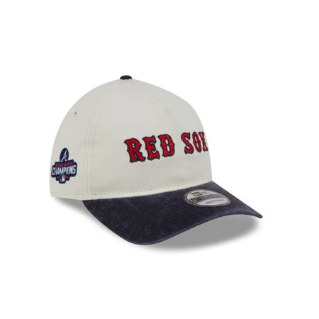 Boston Red Sox Sport Classics Pastel White A-Frame Embroidered Adjustable Hat