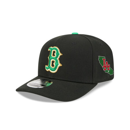Boston Red Sox St. Patrick’s Day 2026 Black Stitched StretchSnap Cap