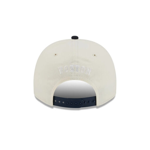 Boston Red Sox Team Scribble Cream Embroidered Golfer Cap