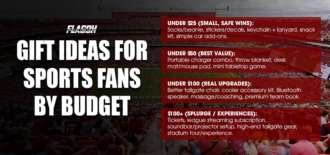 Gift ideas for sports fans by budget