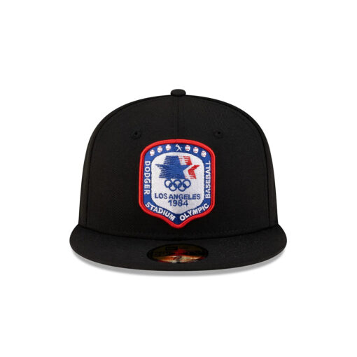 Los Angeles Dodgers 1984 Olympics Heritage Fitted Cap in Black