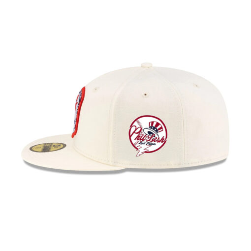 Los Angeles Dodgers 1984 Olympics Heritage Fitted Cap in Chrome White