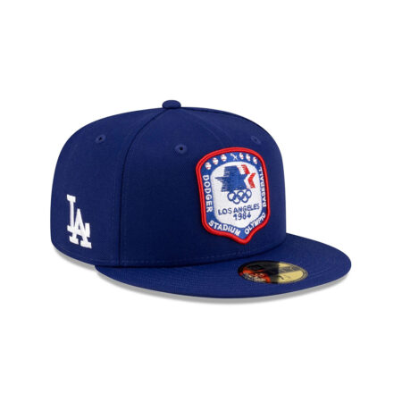 Los Angeles Dodgers 1984 Olympics Heritage Fitted Cap in Royal
