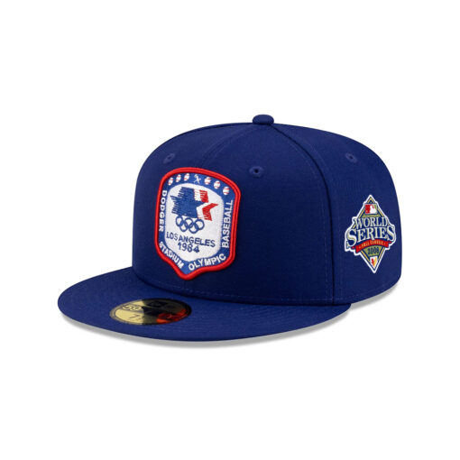 Los Angeles Dodgers 1984 Olympics Heritage Fitted Cap in Royal