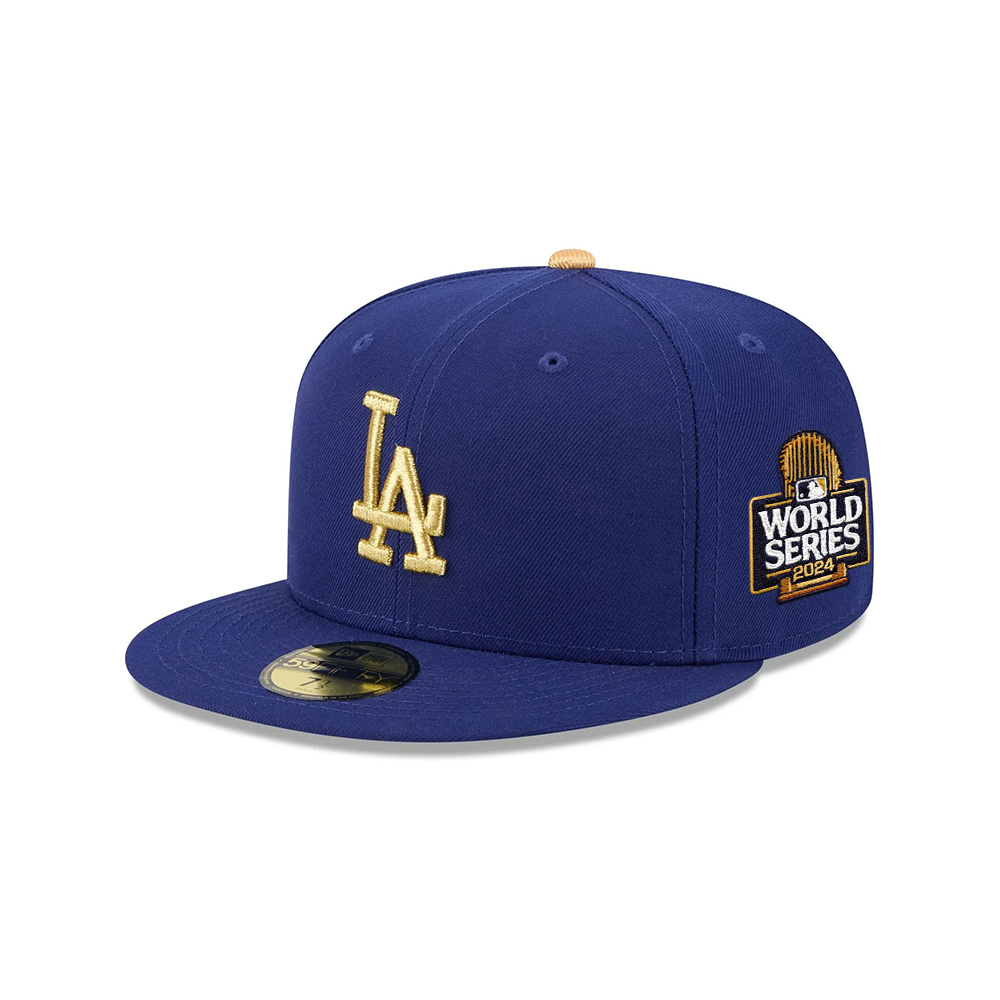 Los Angeles Dodgers 2024 Gold Collection Fitted Cap in Royal Los Angeles Dodgers 2024 Gold Collection Fitted Cap in Royal