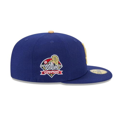 Los Angeles Dodgers 2024 Gold Collection Fitted Cap in Royal Los Angeles Dodgers 2024 Gold Collection Fitted Cap in Royal